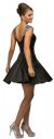 Jeweled Cap Sleeves Flared Short Homecoming Party Dress back